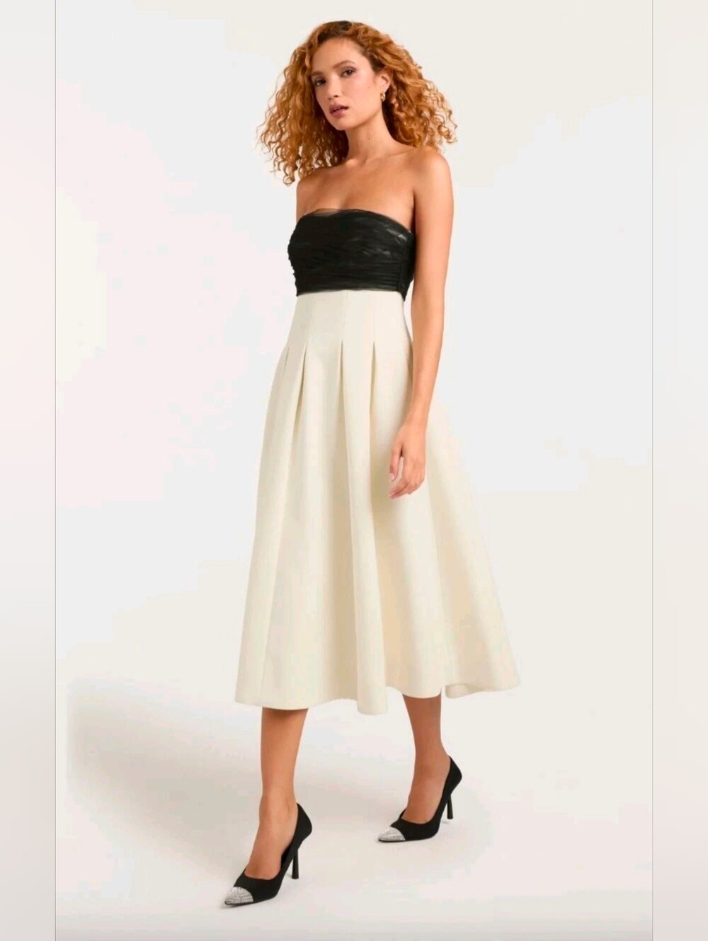 Cinq á Sept Odessa Strapless Midi Dress - Size 0